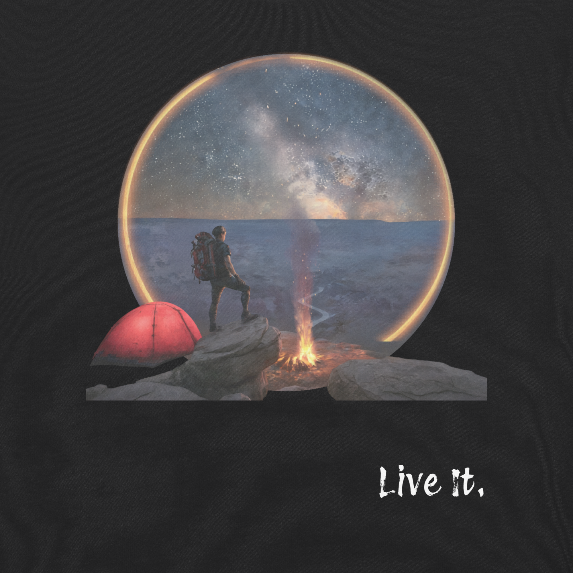 Camping T-shirt. Live It.
