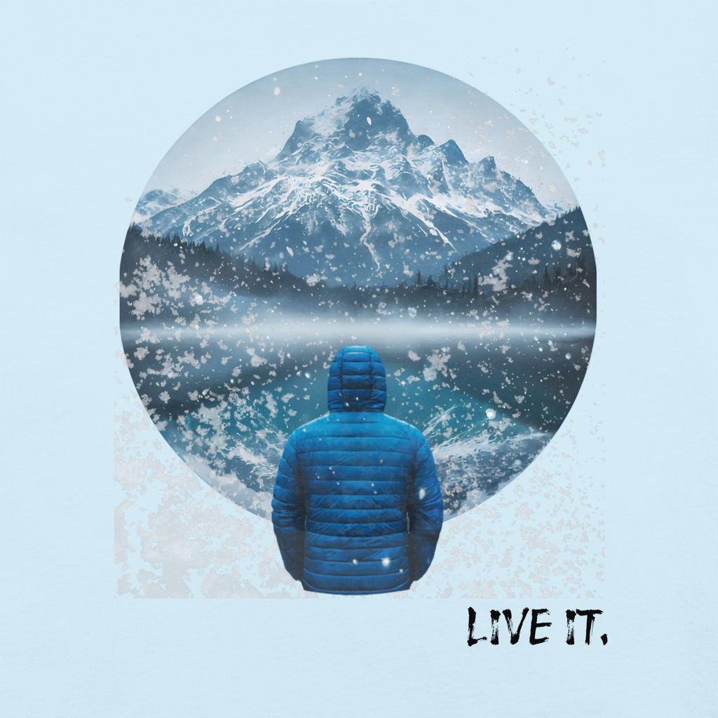 Snowy Mountain T-shirt, Live It.