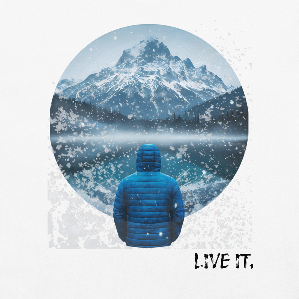 Snowy Mountain T-shirt, Live It.